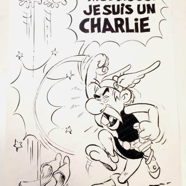 Én is Charlie vagyok, mondta Asterix, és 150 ezer eurót adtak érte