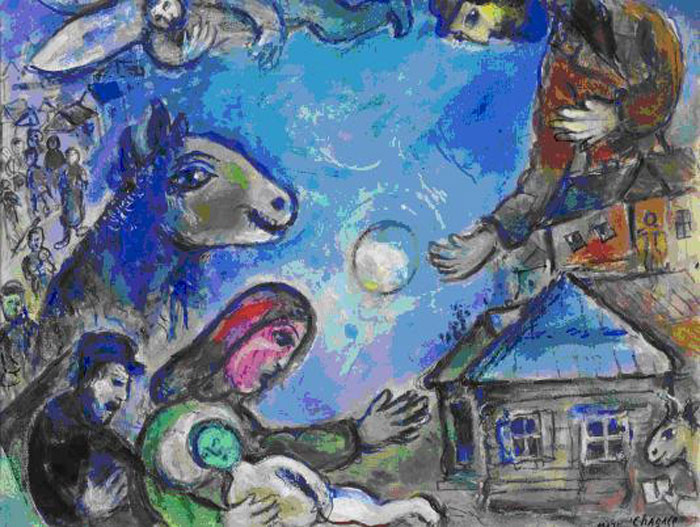 Kedvezményes vonatjeggyel utazhatunk a Chagall-kiállításra
