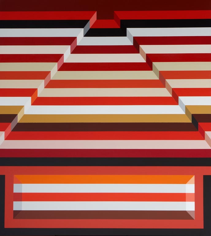 Csíkos piros piramis, 2010