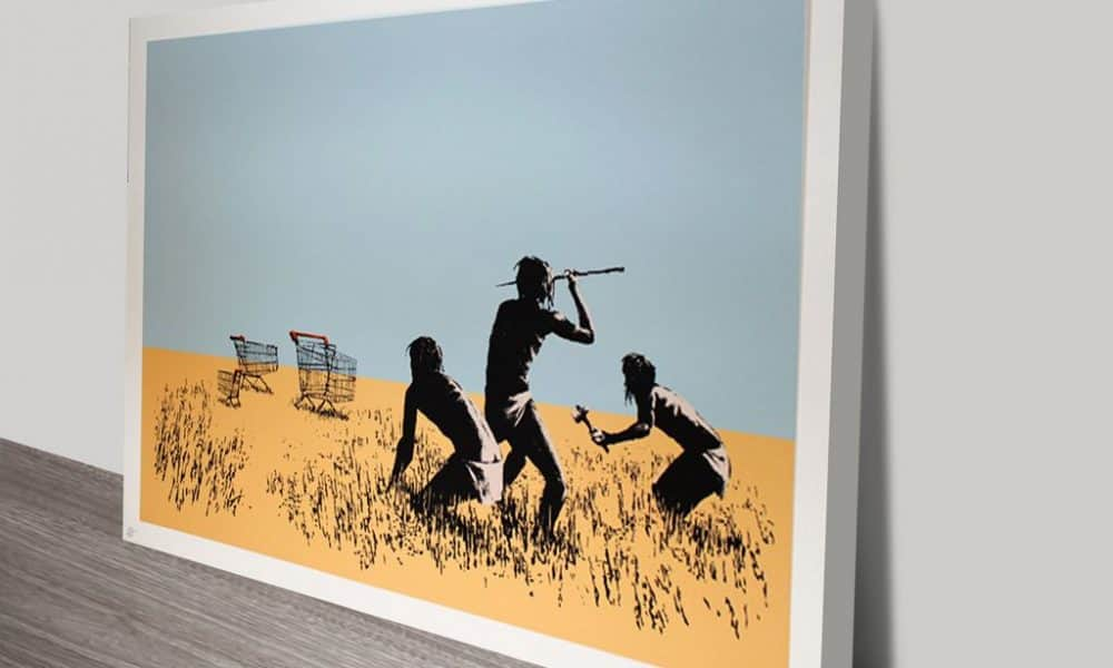 Kisétált egy férfi Banksy 9,7 milliót érő képével a kiállításról