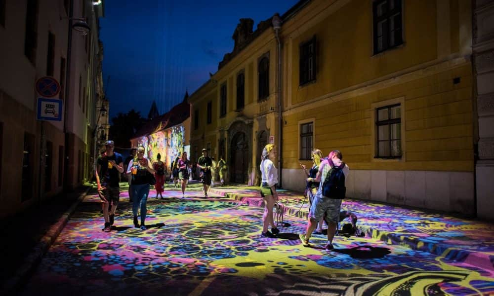 A nap fotója: Ilyen a Zsolnay Fényfesztivál