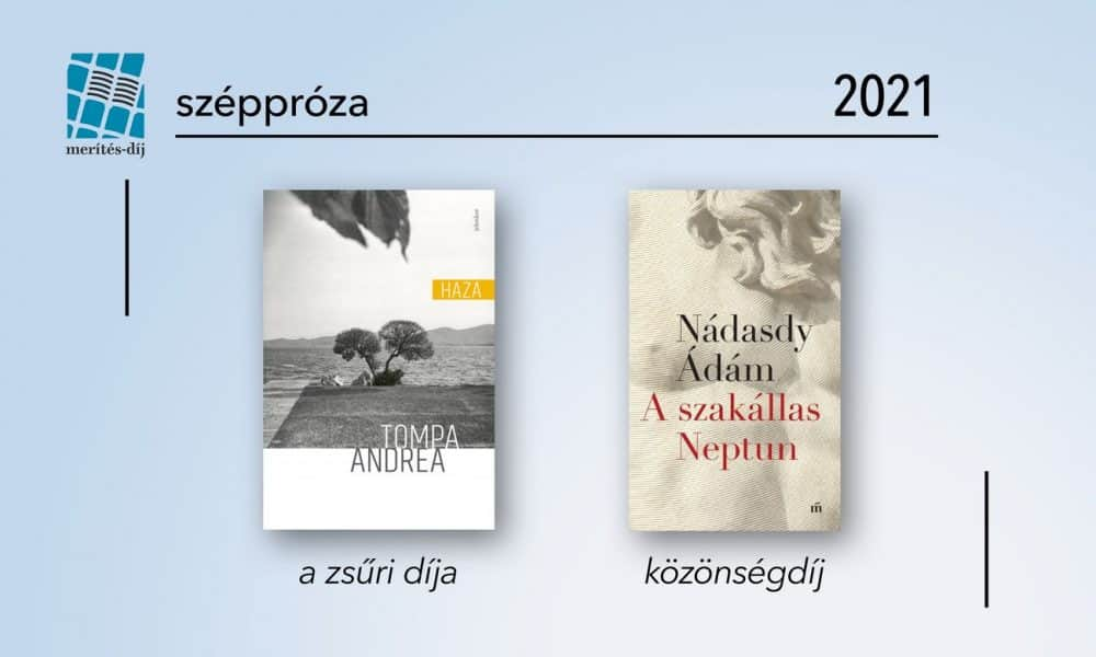 Tompa Andrea és Nádasdy Ádám nyerték 2021-ben a Merítés-díjat széppróza kategóriában