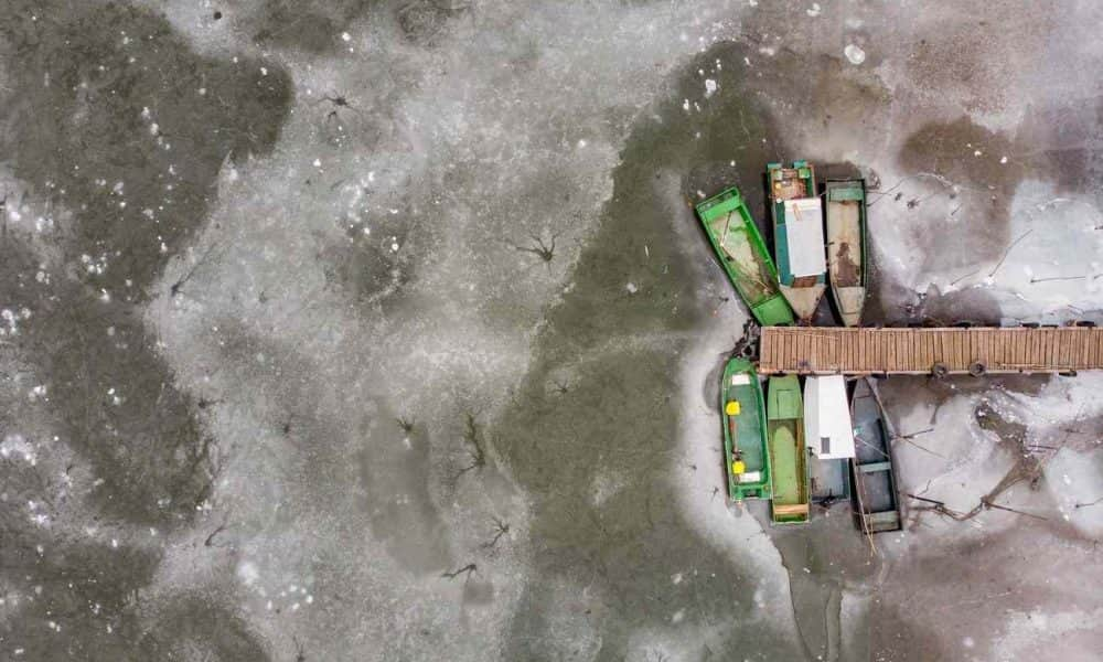 A nap fotója: A befagyott Tisza-tó