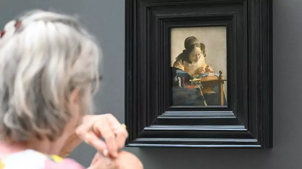 Vermeer Csipkeverőnő