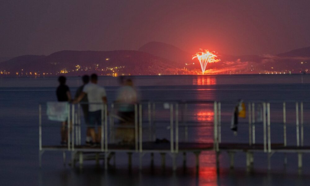 A nap fotója: Ilyen volt a tűzijáték a Balaton partján