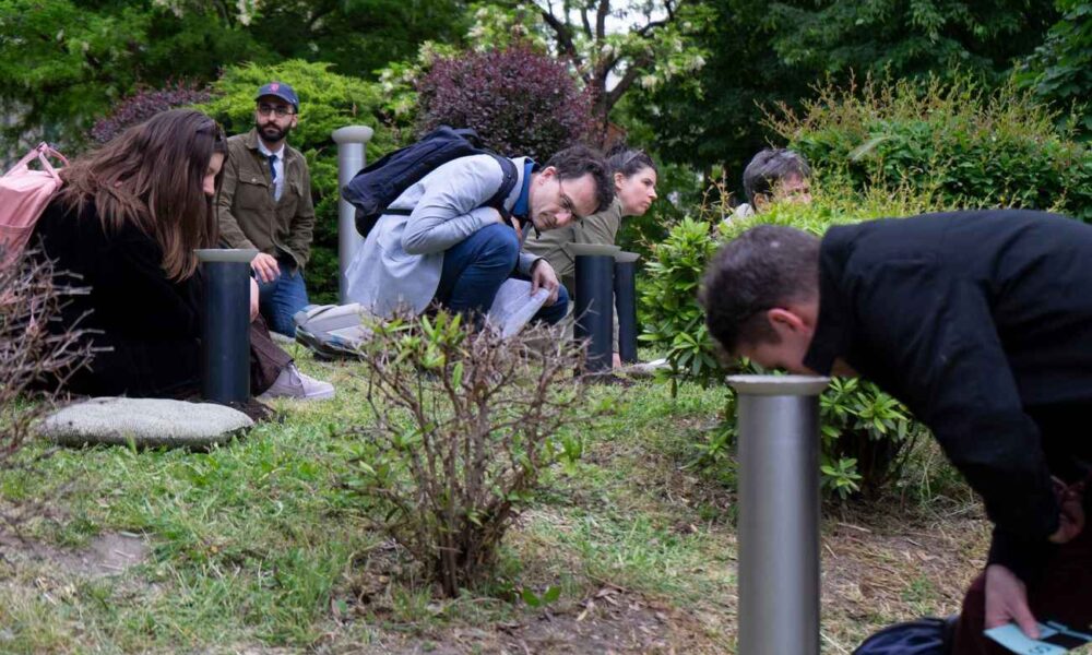 Földből kinövő hanginstalláció a Porajmos áldozatainak emlékére