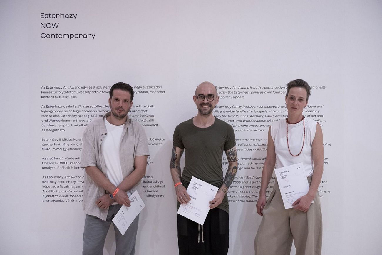Ők hárman kapták a 2025-ös Esterházy Art Award 5000 eurós díjait