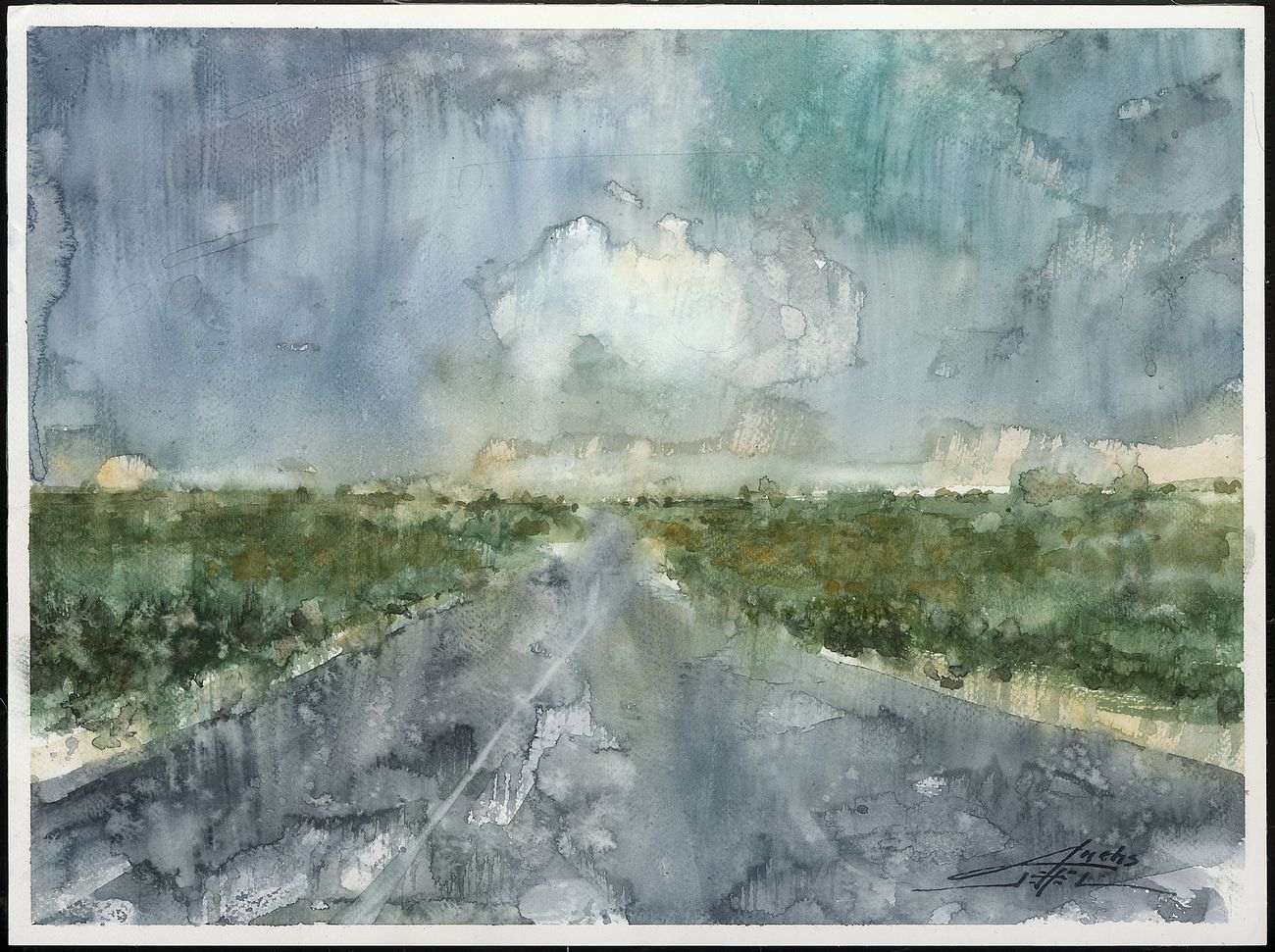 Fuchs Lehel akvarelljei a legletisztultabb formában láthatók