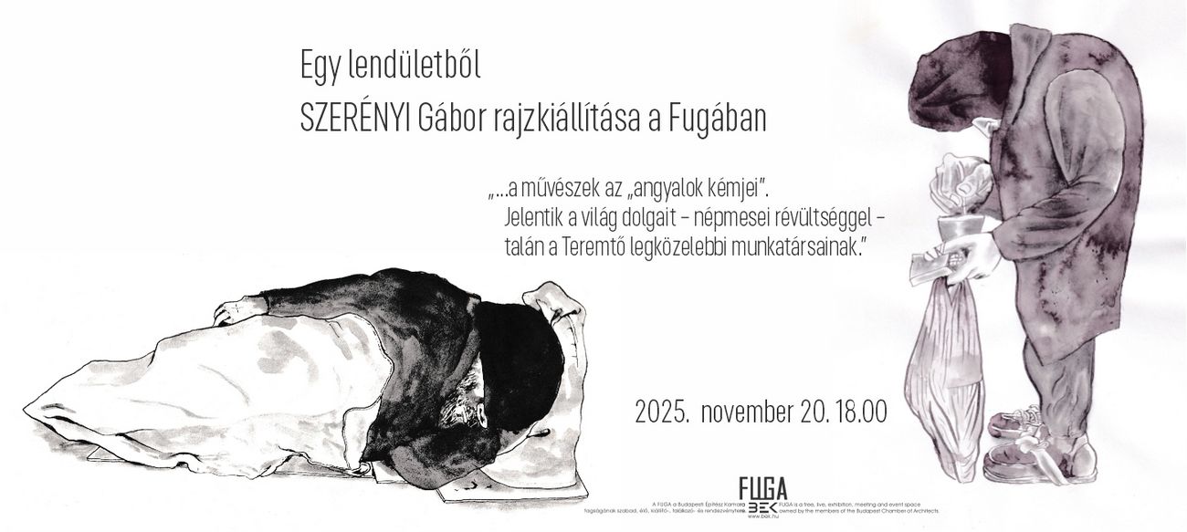 Szerényi Gábor kiállításának képei Ulrich Gábor megnyitójával