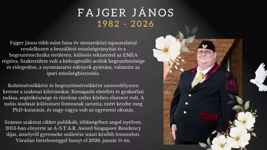 Váratlan hirtelenséggel hunyt el Fajgerné alkotótársa, Fajger János