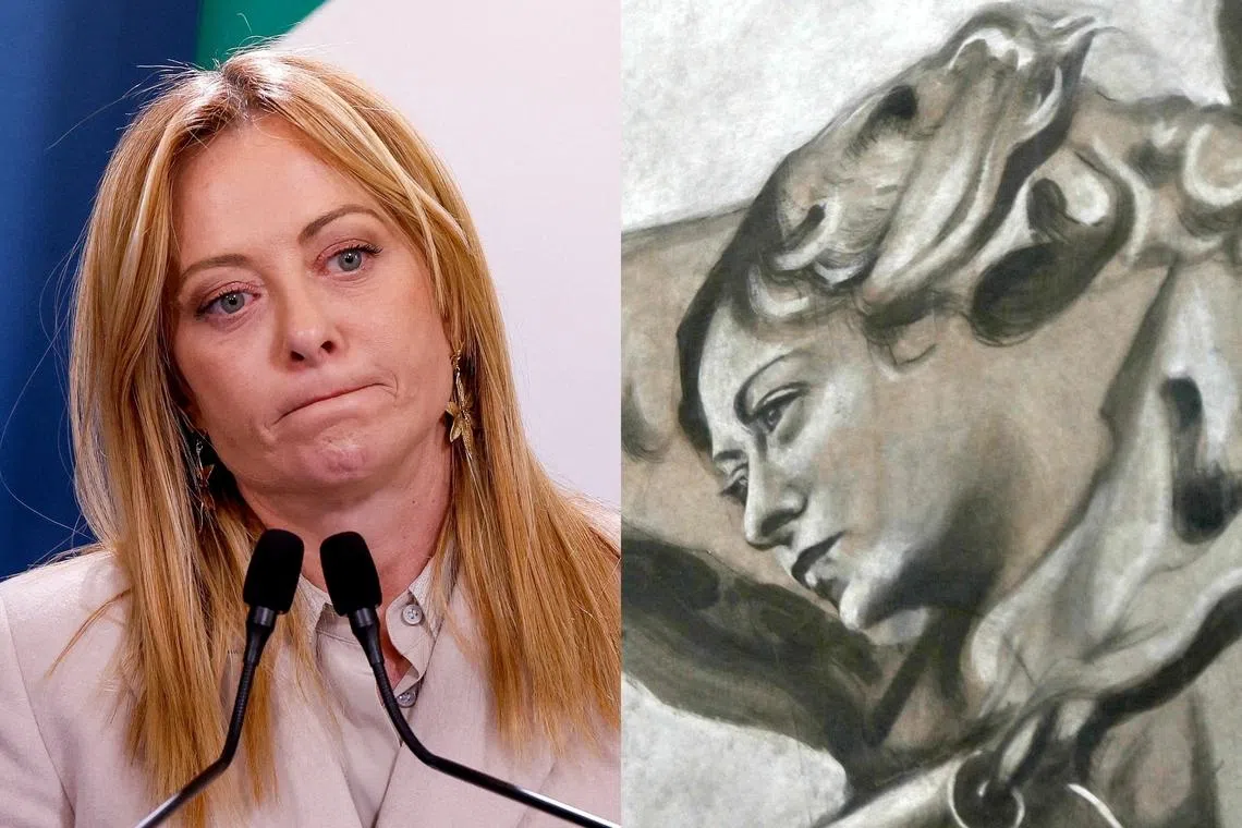 Giorgia Meloni arcára hasonlít egy most restaurált angyal arca egy római bazilikában